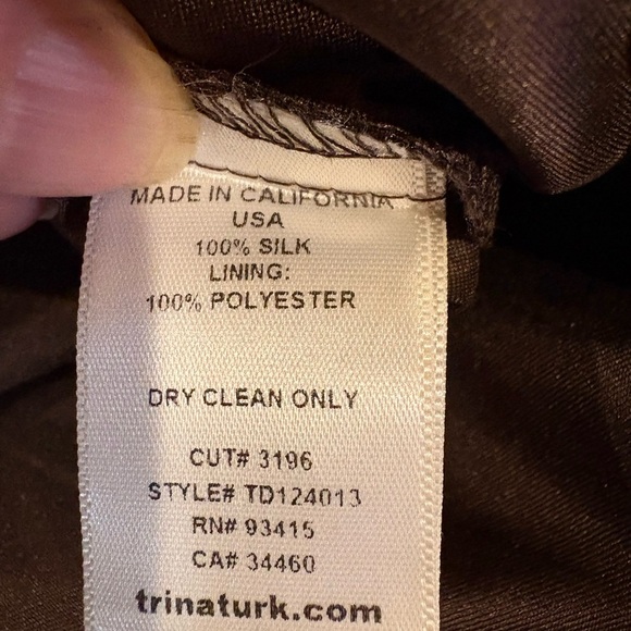 Trina Turk silk tunic dress with slip sz 10 M - Picture 5 of 5